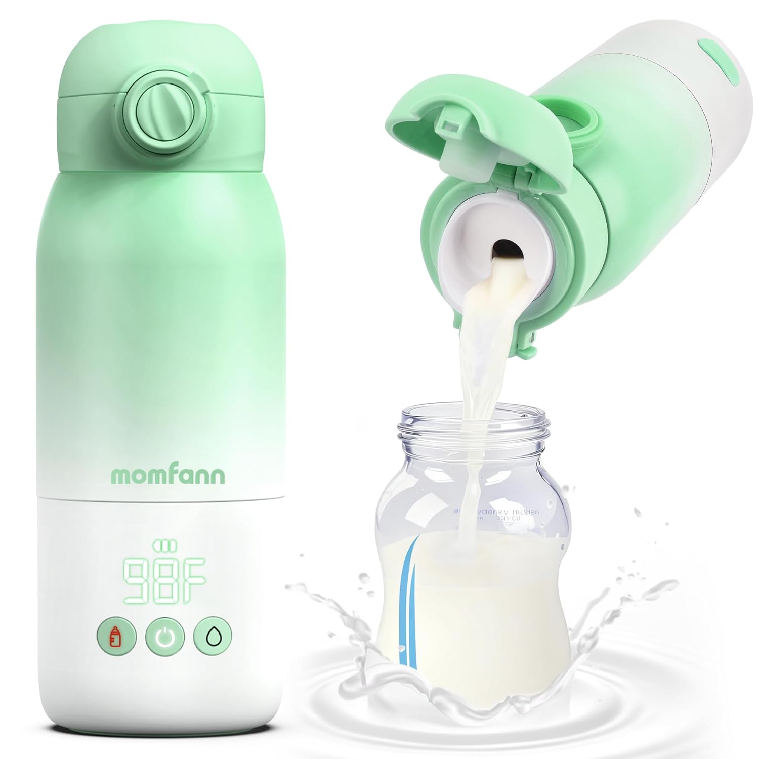 Portable Bottle Warmer for Travel with Fast Heating & Dual Modes