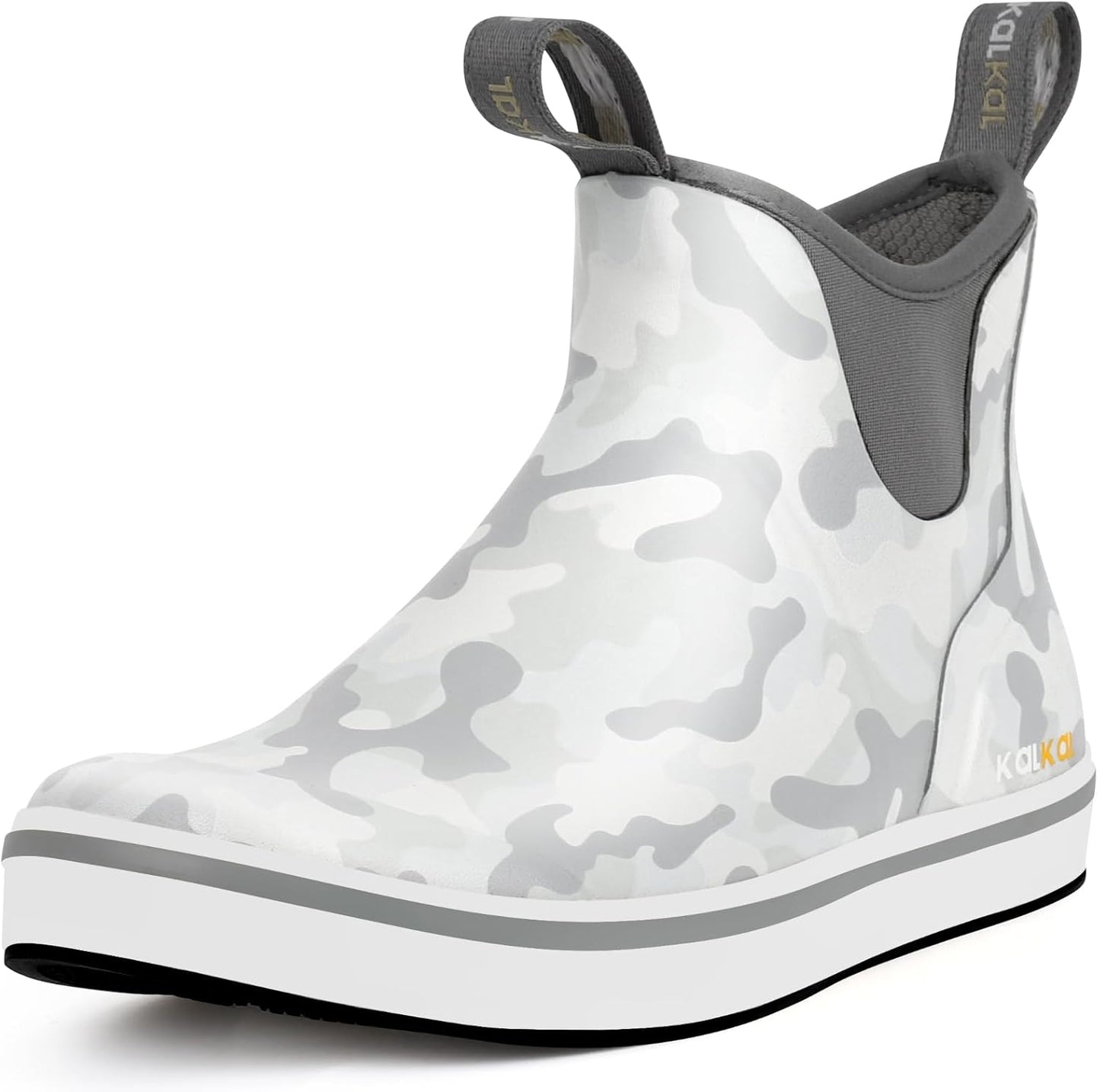 Kalkal Men's Deck Boots: Waterproof Fishing and Rain Boots