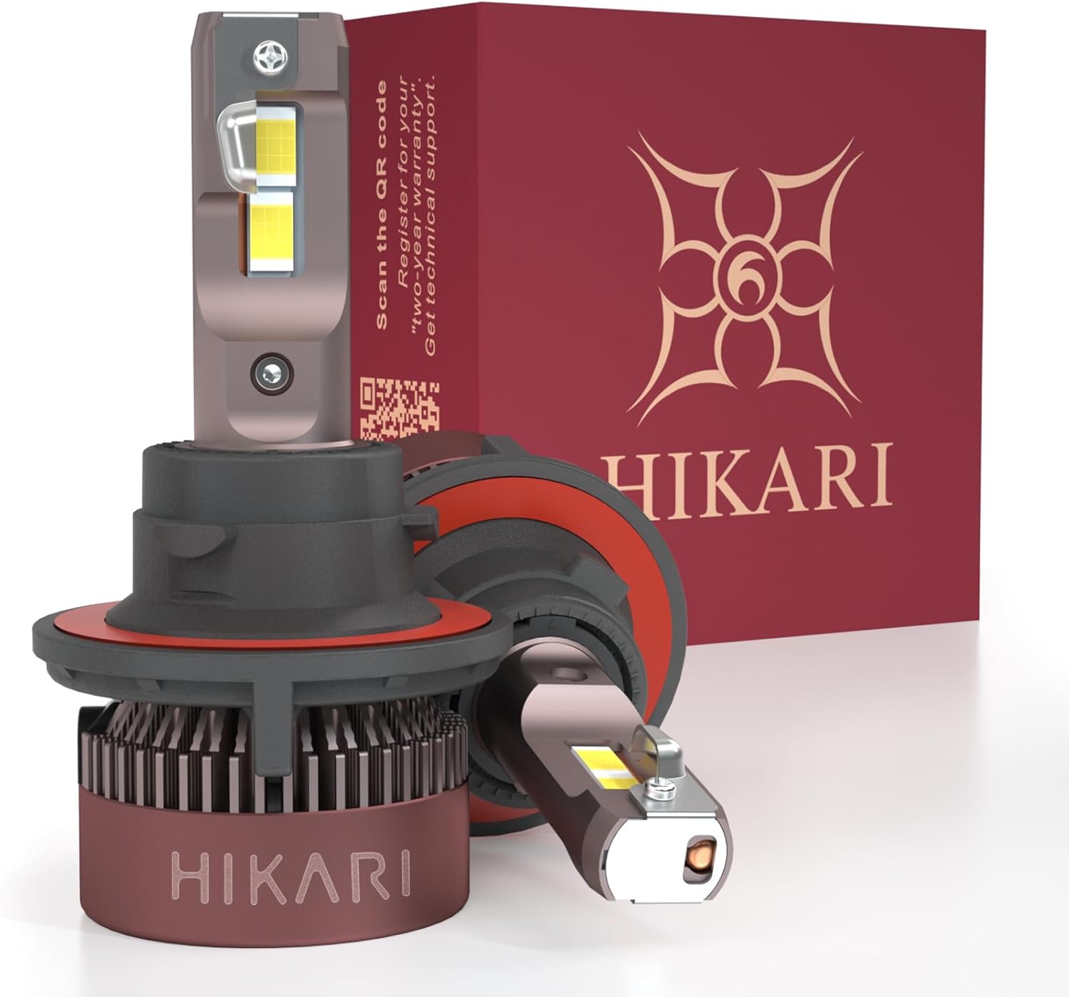 HIKARI Darkenex H13/9008 LED Fog Lights: 30000LM Pure White