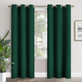 Emerald Green Blackout Curtains for Bedroom 84 in Length - Thermal