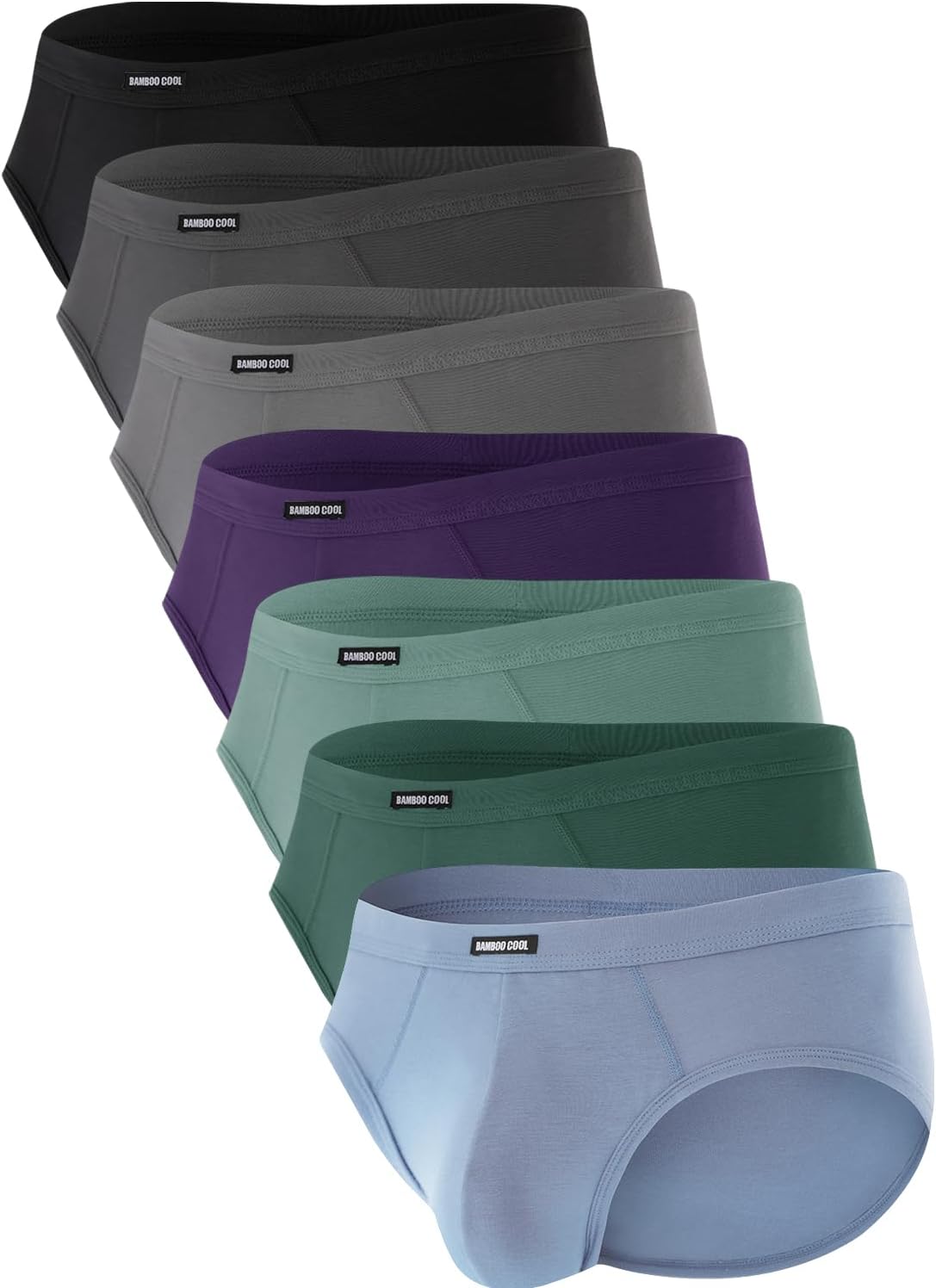 Bamboo Cool Men's Tagless Briefs with Comfort Soft Underwear