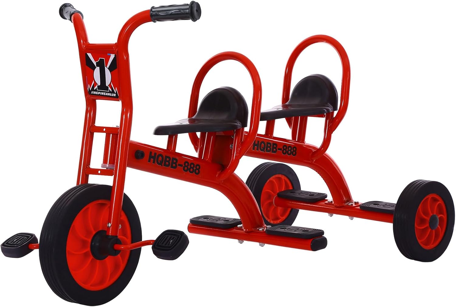 Kids Tricycle for Ages 3-8, Double Seat Tandem Bike Fun