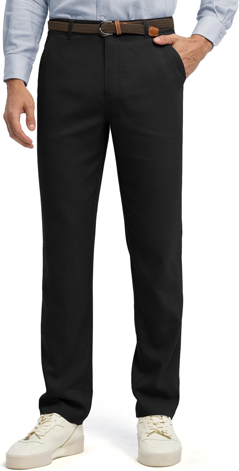 Willit Men's Linen Pants for Casual Summer Comfort and Style