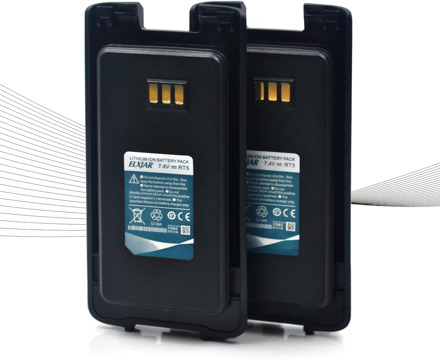 7.4V 2200mAh Li-ion Battery Replacement for TYT and Retevis Radios