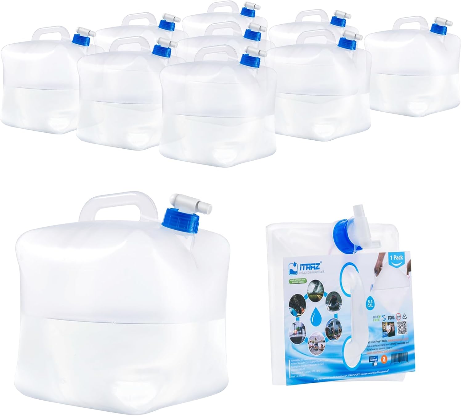 Collapsible Water Jug for Camping and Emergency Preparedness