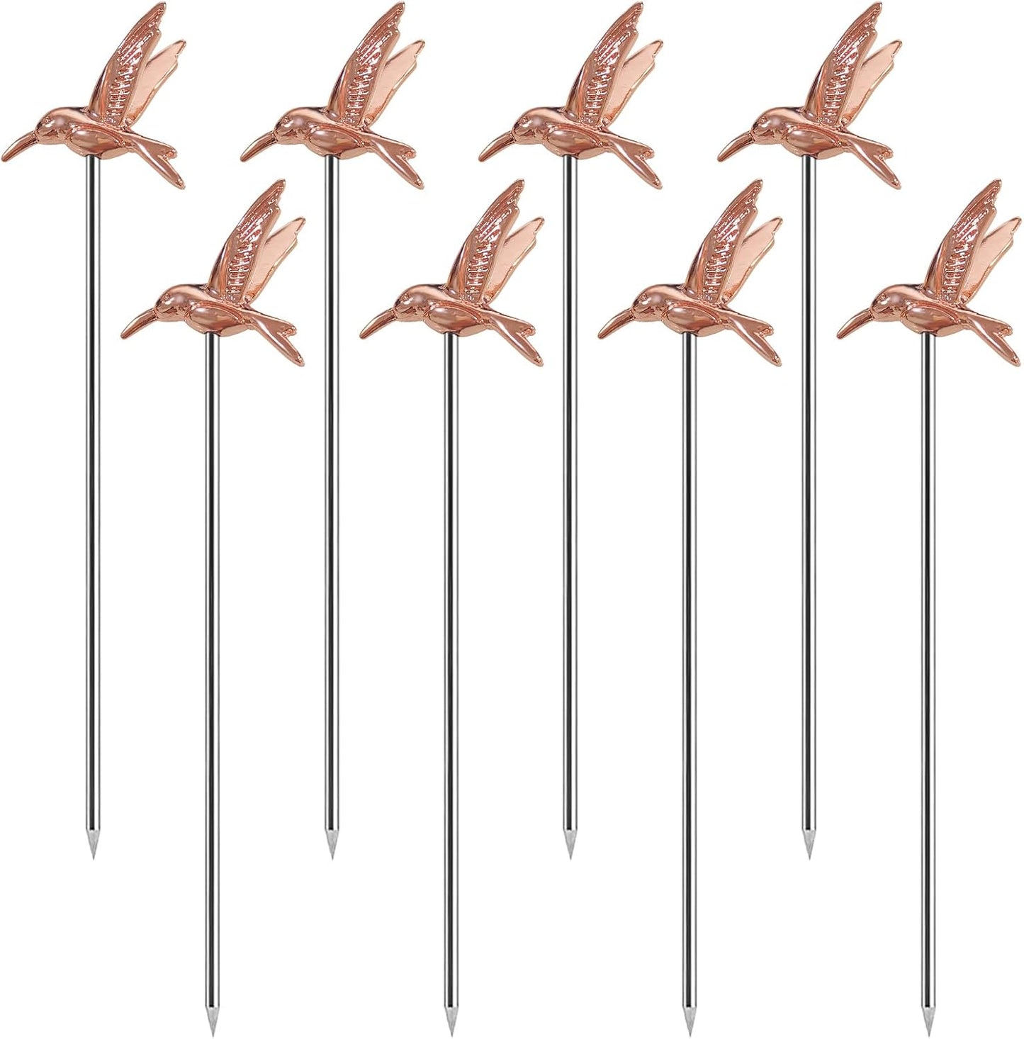Stainless Steel Olive Picks Set (8pcs) - Elegant Cocktail Perfection!