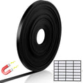 Black Magnetic Tape Roll Thin Strips 1/2 in x 100 ft - Flexible Board