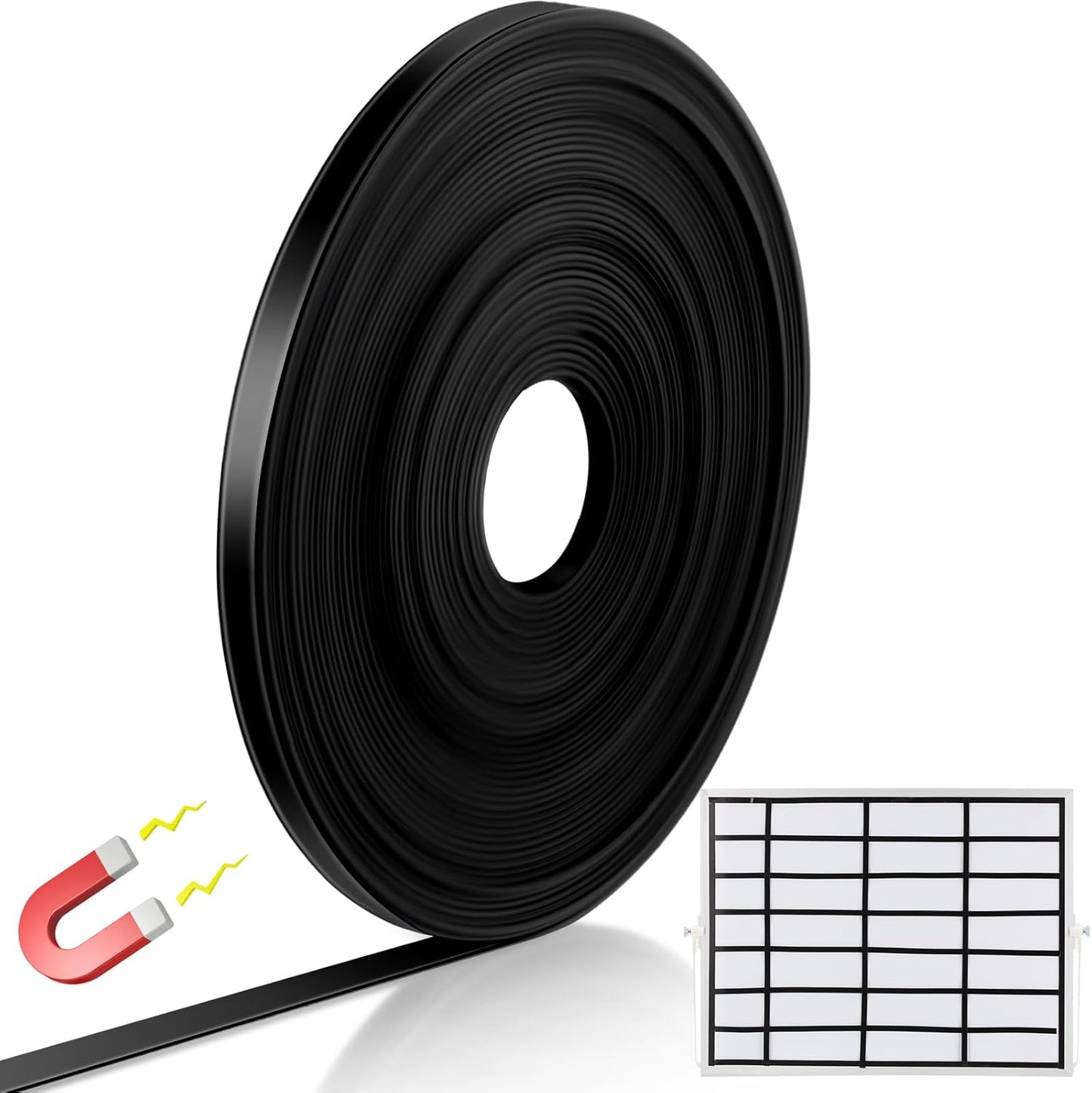 Black Magnetic Tape Roll for Classroom Office Art Accessories