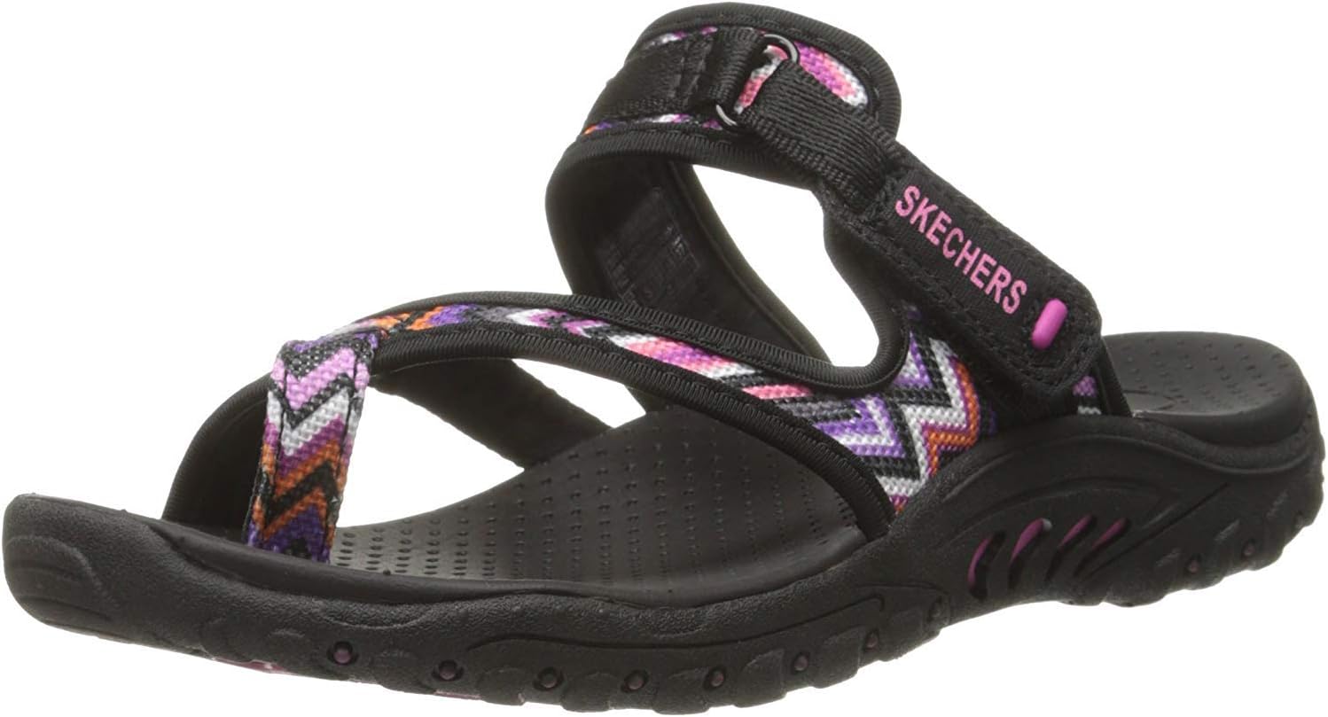 Skechers Women's Reggae-Zig Swag Flip-Flop Sandals for Comfort