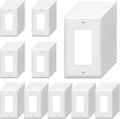 Decorator 1-Gang Wall Plate 4.50 x 2.76 in - Durable Polycarbonate