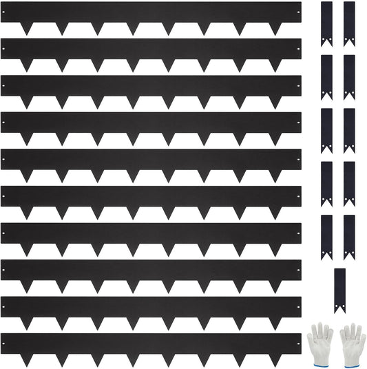 10-Pack Galvanized Steel Landscape Lawn Edging for Your Yard