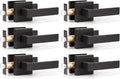 KNOBWELL Oil Rubbed Bronze Door Handles for Easy Installation