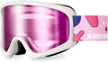 SNOWER Kids Ski Goggles OTG Design - Anti-Fog UV Protection