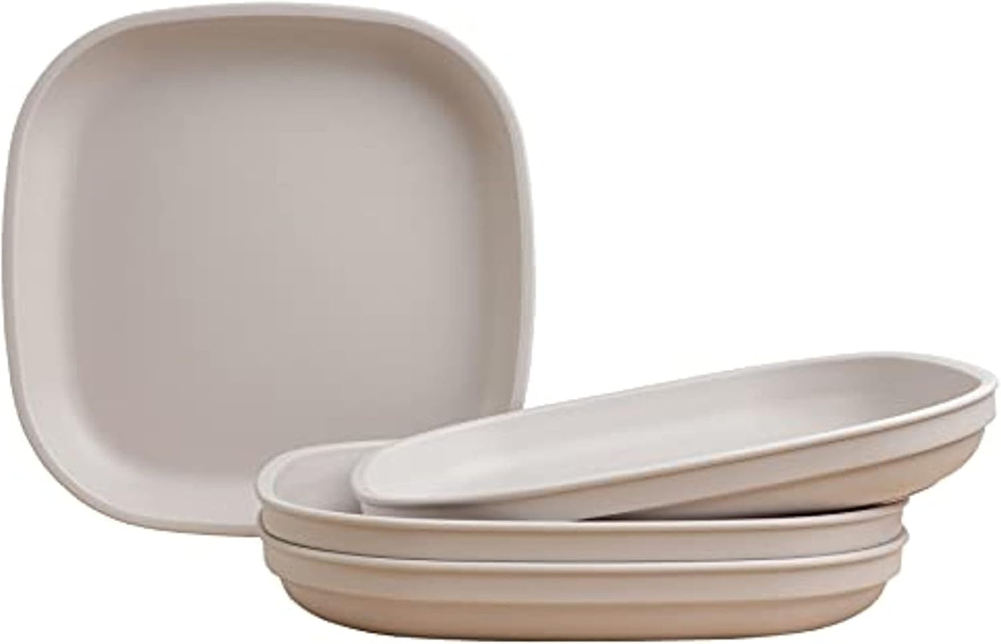 Re-Play Toddler Plates - Durable 32 Oz. Kids Flat Plates Set