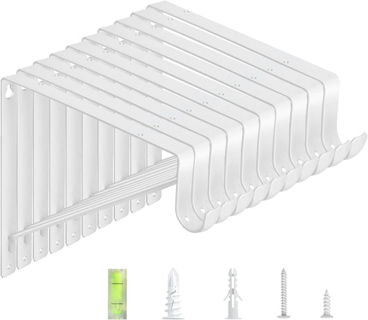 10-Pack Heavy Duty Closet Rod Brackets for Maximum Support