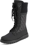 POLAR Womens Faux Fur Thermal Waterproof Snow Calf Boots - Warm Grip