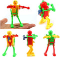Funny Spring Wind-up Dancing Walking Robot Toy for Kids - Colorful