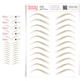 Temporary Eyebrow Tattoos 5 Pack - Natural Strokes, Waterproof