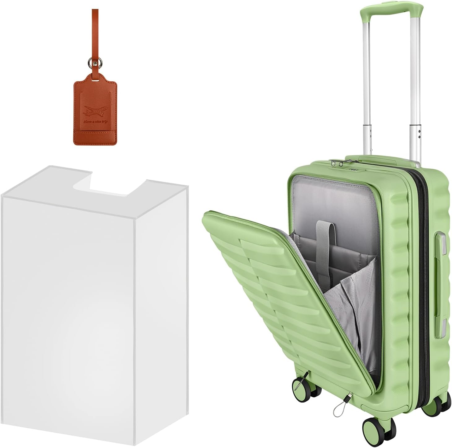 22149 Airline Approved Carry On Luggage with Front Pocket