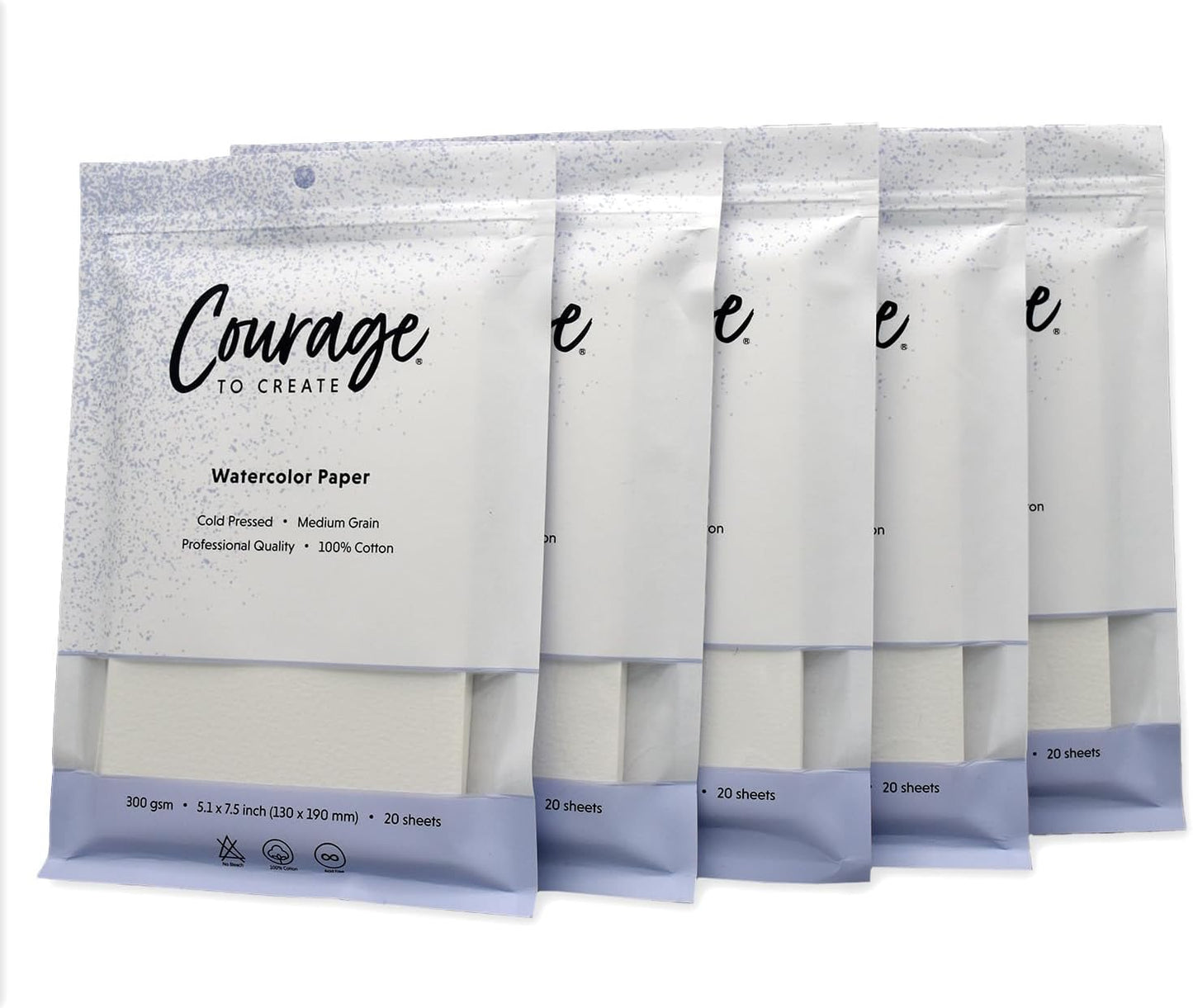 Courage to Create Bulk Watercolor Paper - 100% Cotton Quality