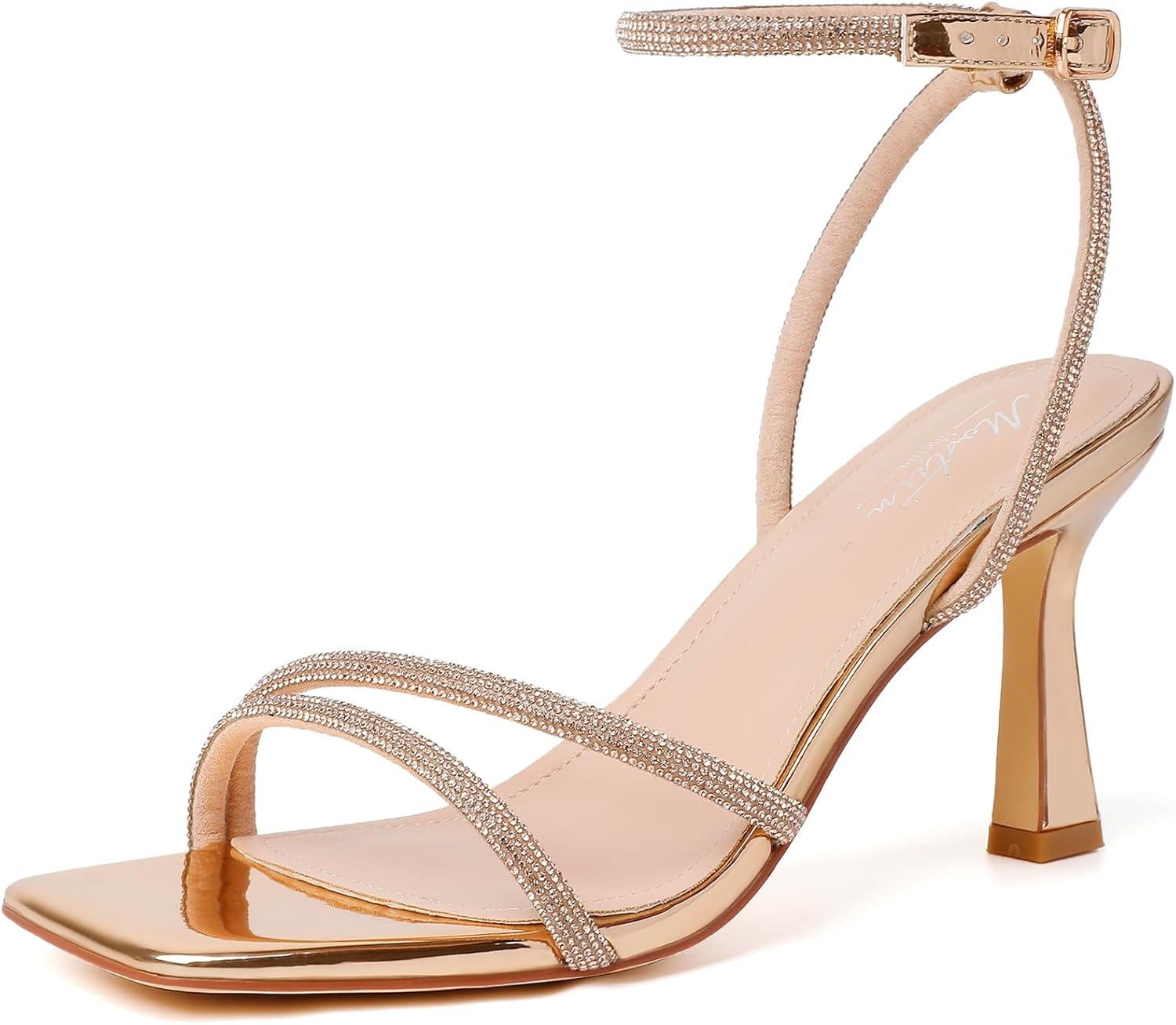 Mostrin Womens Sandals Strappy Heels for Elegant Occasions