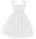Toddler Girl Tutu Dress with Bow-Tie Straps - Flowy Summer Swing
