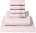 Queen Blush Pink 6-Piece Sheet Set - Deep Pocket Cooling Comfort