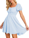 Sweetheart Neckline Smocked Sundress - Flirty Floral Fit