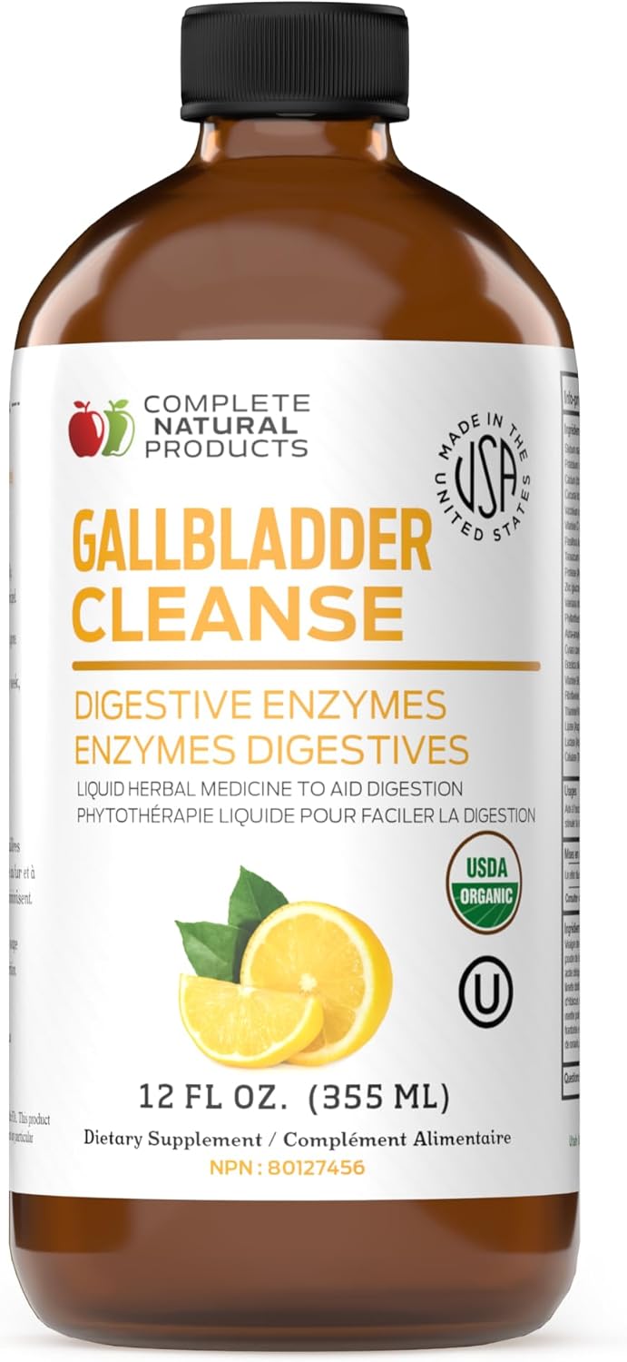 Complete Natural Gallbladder Support Liquid Supplement for Health