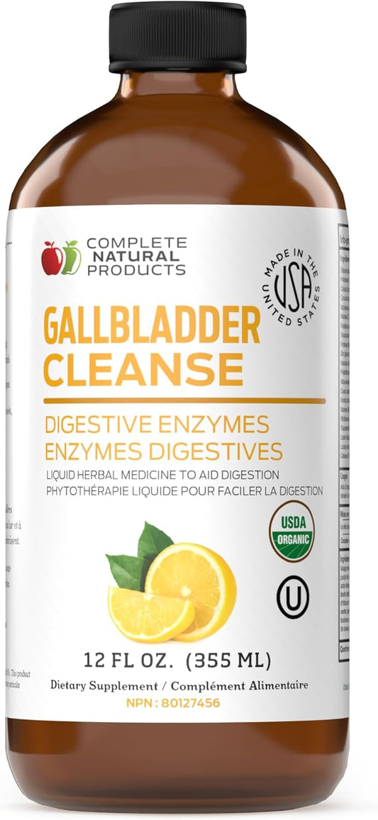 Complete Natural Gallbladder Support Liquid Supplement for Health
