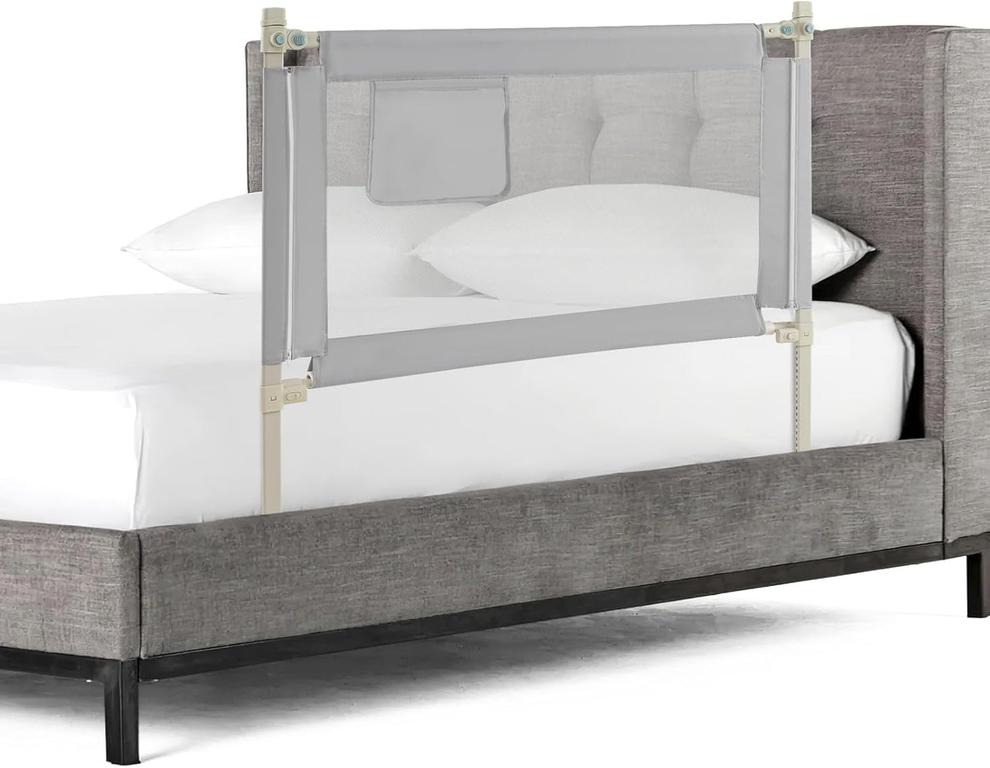 Safe and Adjustable Baby Bed Rail for Toddlers, 47in Long