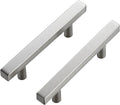 5 in Square Cabinet Pulls 25 Pack Brushed Nickel - Durable Kitchen