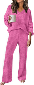 RUMIA Fall Outfits for Women 2025 Lounge Sweater Set - Cozy Travel