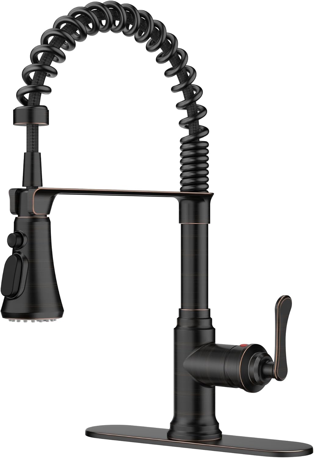 FORIOUS Rustic Kitchen Faucet with Pull Down Sprayer for Farmhouse