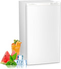 3.2 Cu.Ft. Mini Fridge with Freezer - Compact White Dorm Refrigerator