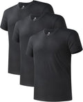 DAVID ARCHY Men's Bamboo Rayon V-Neck Undershirts - Moisture-Wicking
