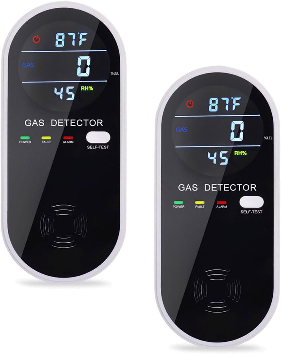 2 Packs Gas Detector & Alarm for Home & RV Safety Monitoring