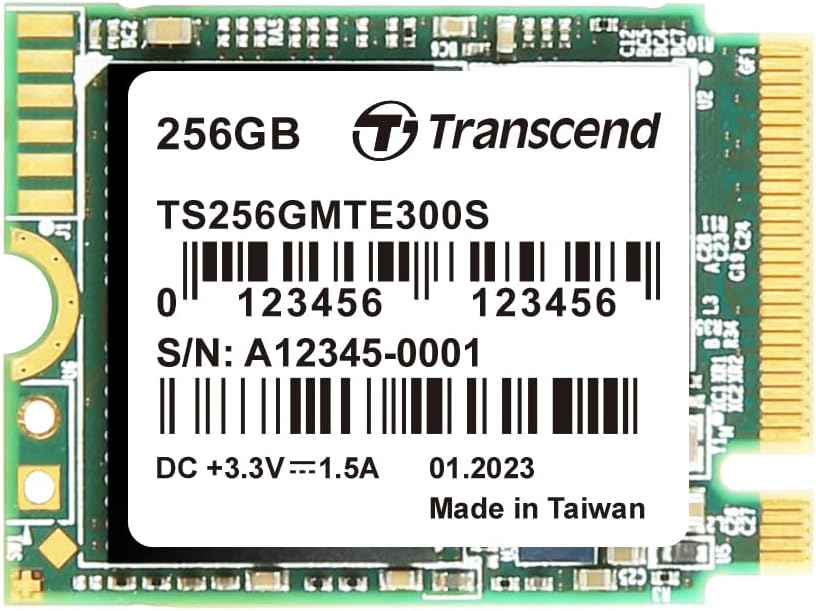 Transcend 256GB MTE300S M.2 PCIe SSD for Gaming and Work