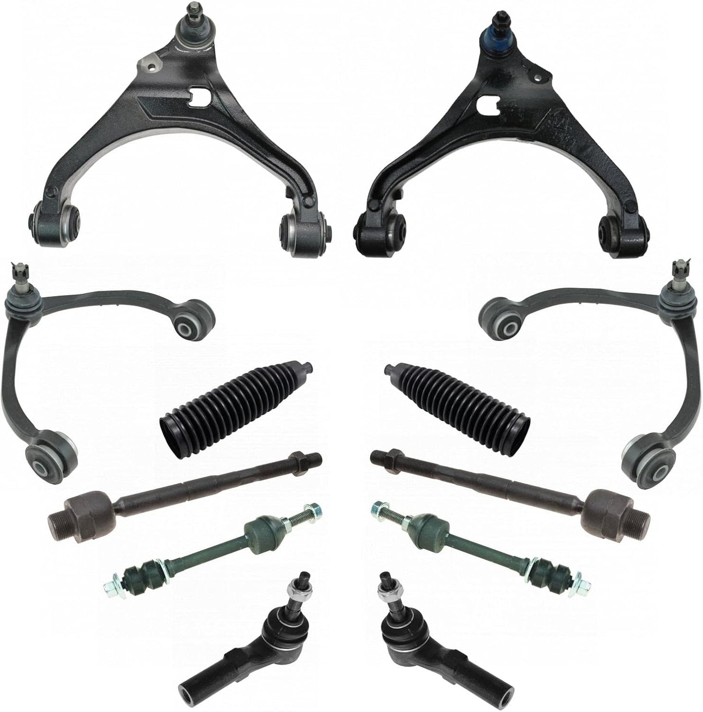 TRQ Front Steering Suspension Kit for Dodge Mitsubishi Ram Vehicles