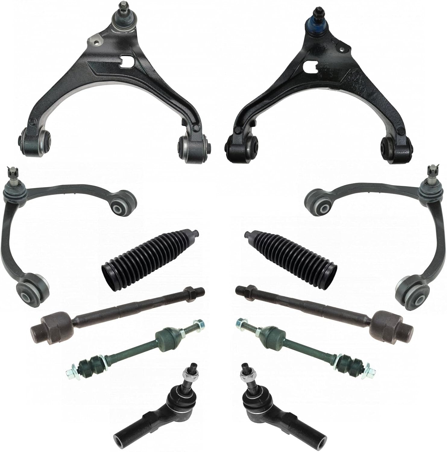 TRQ Front Steering Suspension Kit for Dodge Mitsubishi Ram Vehicles