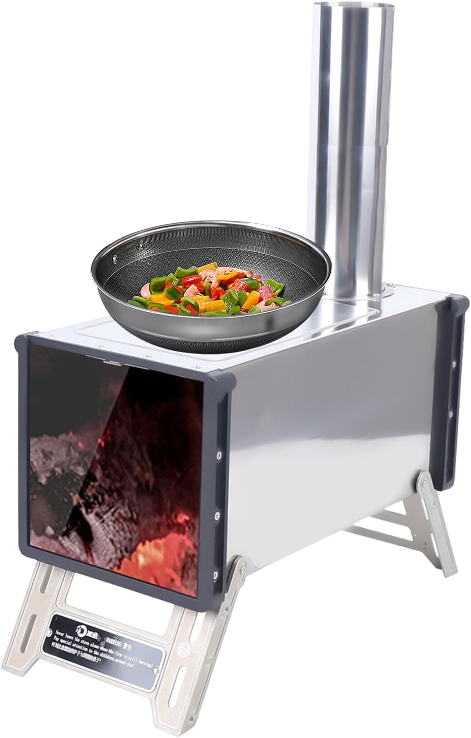 BIXIBIN Portable Stainless Steel Camping Stove - Ultimate Outdoor Cooking Companion