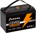 Panana 12V 100Ah LiFePO4 Battery - Long Life, High Cycle Count