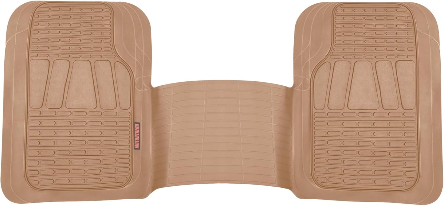BDK Motor Trend WingRunner Heavy Duty Rubber Rear Floor Mat