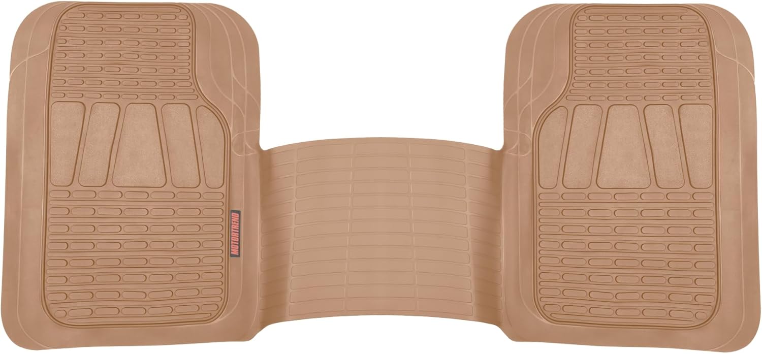 BDK Motor Trend WingRunner Heavy Duty Rubber Rear Floor Mat