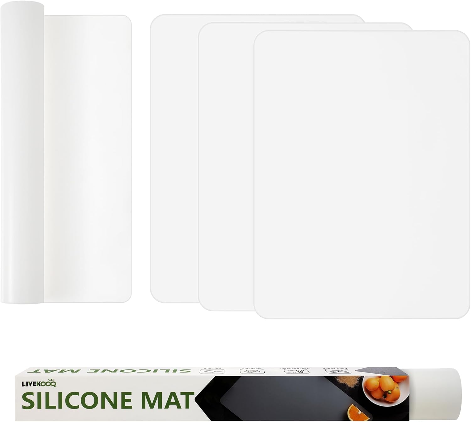 Trimmable Heat-Resistant Silicone Countertop Protector by LIVEKOOQ