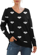 Jouica Women's Casual Lightweight V Neck Batwing Sleeve Knit Top