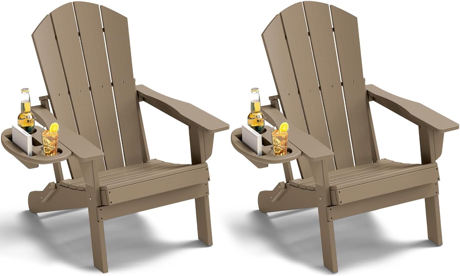 Adirondack Chair Set of 2 - Durable Folding Chairs for Relaxation
