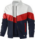 HYPESTFIT Mens Lightweight Bomber Jacket Color Block (Style 7Y71)