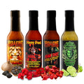 Hellfire Hot Sauce Hot Ones Gift Pack - 4 Extreme Flavors