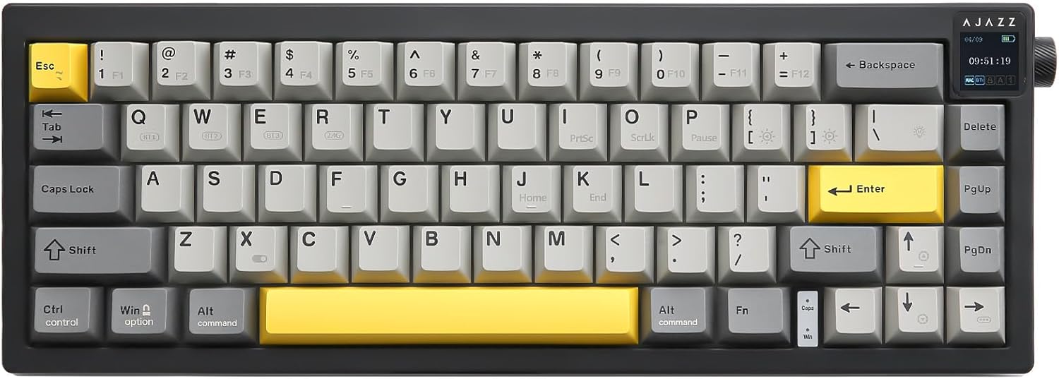 AJAZZ AK650 Wireless Mechanical Gaming Keyboard with Smart Display